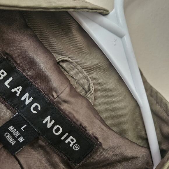 Blanc Noir Women's Large Trench Coat Tan Long Jacket - Picture 5 of 7